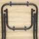 Mesa plegable alta madera 60x60cm
