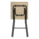 Mesa plegable alta madera 60x60cm