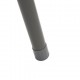 Silla plegable de metal acolchada gris