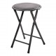 Taburete plegable de cocina negro