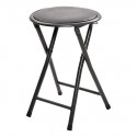 Taburete plegable de cocina negro