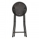 Taburete plegable de cocina negro