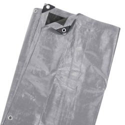 Toldo reforzado 180gr gris/negro