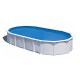 Piscina de acero blanco ovalada Haití Gre altura 132