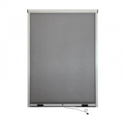 Mosquitera ventana enrollable de aluminio blanca