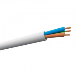 Cable redondo 3x2,5 blanco