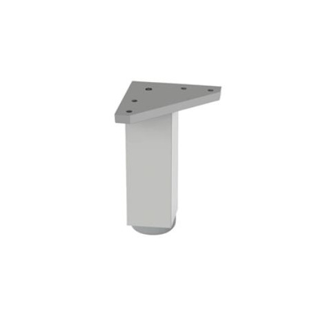 Pata cuadrada aluminio mate 4x4cm