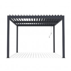 Pérgola bioclimática 4x3m antracita