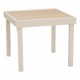 Mesa Piazza aluminio arcilla madera 90-180x90cm