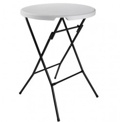 Mesa plegable redonda alta 80cm