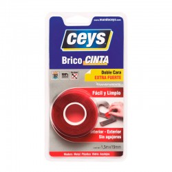 Cinta de doble cara brico 19mmx1,5mt