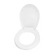 Tapa para inodoro WC de polipropileno blanca Palu