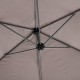 Parasol de acero excéntrico 3 metros taupé