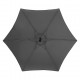 Parasol de acero excéntrico 3 metros pizarra