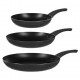 Set de 3 sartenes de aluminio 20-24-28cm