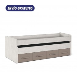 Cama doble 2 cajones 198x96x69cm
