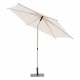 Parasol de acero 2,7 metros Soya arcilla
