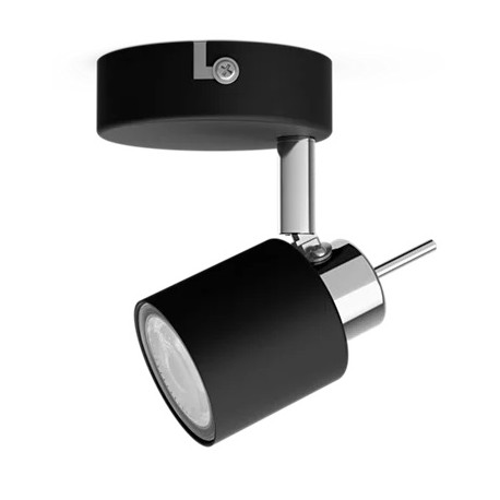 Foco de metal GU10 Meranti Philips Negro