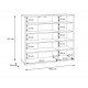 Armario multiusos zapatero 3p arena 109x35x99cm