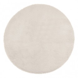 Alfombra pelo sintético extrasuave 80cm marfil