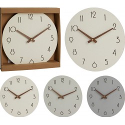 Reloj pared 28cm deco madera