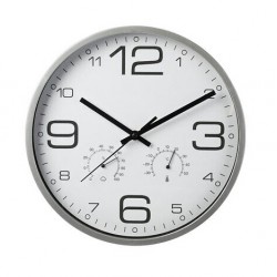 Reloj de pared 30cm con higrímetro + termómetro
