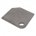 Base parasol 25kg. Angular gris
