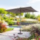 Parasol de aluminio Loompa 3x2 metros pizarra