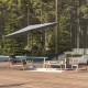 Parasol de aluminio Loompa 3x2 metros pizarra