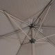 Parasol de aluminio Loompa 3x2 metros café