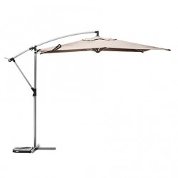 Parasol de acero excéntrico 3 metros trigo