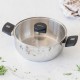 Cacerola de acero inoxidable Élite con tapa de cristal 26cm
