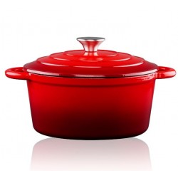 Cacerola cocotte roja 24cm