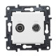 Toma intermedia R-TV-SAT empotrable Niloe Step Legrand