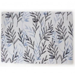 Alfombra vinílica Hakuna hojas azul