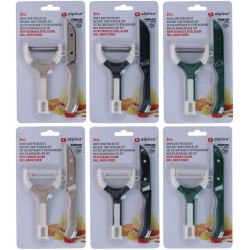 Set cuchillo y pelador 13/16cm