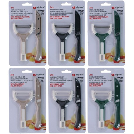 Set cuchillo y pelador 13/16cm
