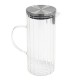 Jarra de cristal slim con asa y tapón inox 1,4L