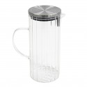 Jarra de cristal slim con asa y tapón inox 1,4L