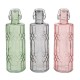Botella de cristal tallada 1L colores surtidos