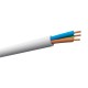 Cable redondo 3x1,5mm blanco